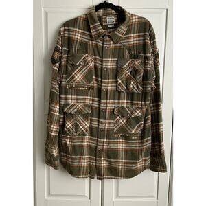 KANJI Mens Multi‎ Color Plaid Shirt Size 3XL Snap Close
